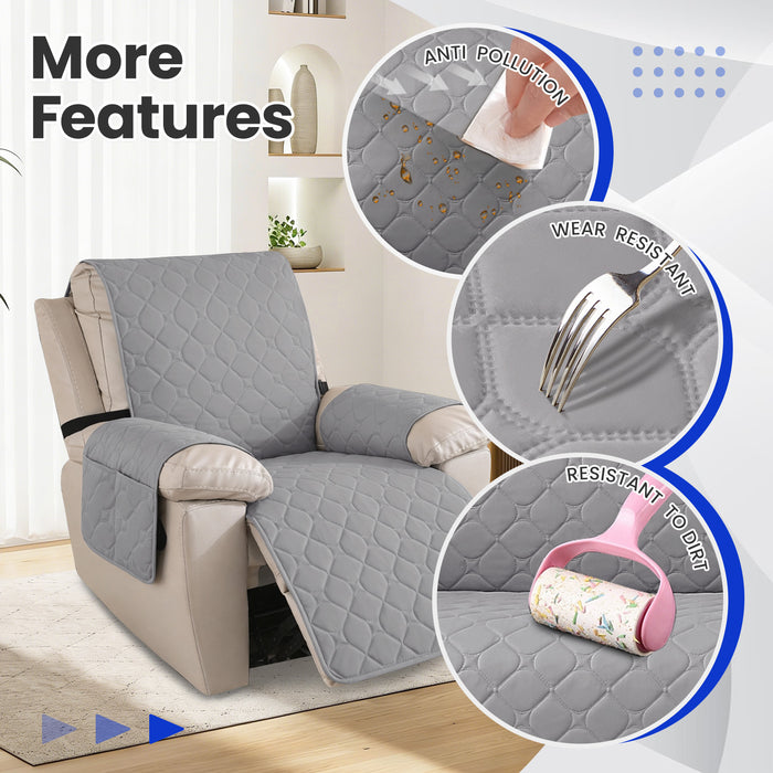 YSTYLE Waterproof Recliner Armchair Cover with Armrests 1 Seater