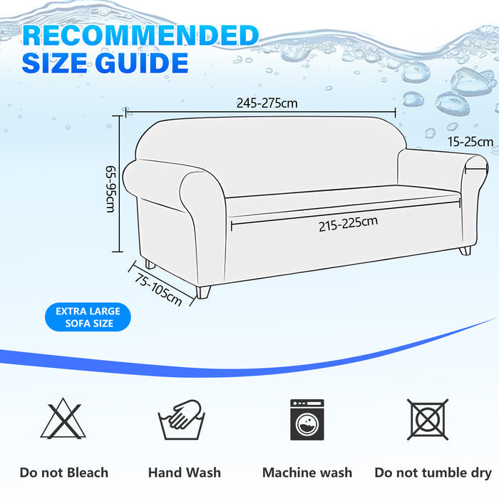 Ystyle Waterproof Stretch 4 Seater Sofa Cover Anti Slip-YSTYLE