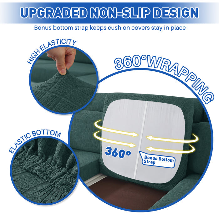 YSTYLE Waterproof Stretch Sofa Seat Cover 1 Seater Geometric