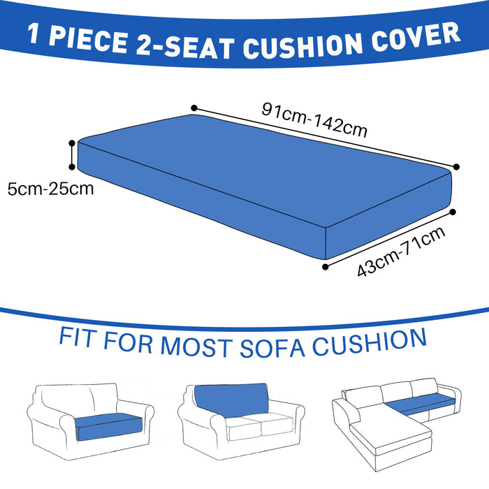YSTYLE Waterproof Stretch Sofa Seat Cover 2 Seater Geometric
