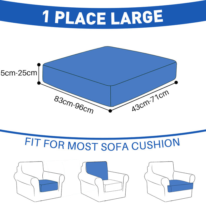 YSTYLE Waterproof Stretch Sofa Seat Cover Large 1 Seater Geometric
