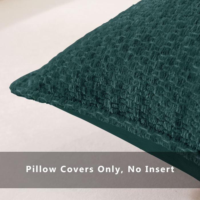 Ystyle2 Pieces Chenille Sofa Cushion Covers 60x60cm Soft-YSTYLE